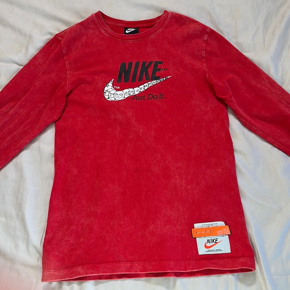 Red Washed Nike Shirt